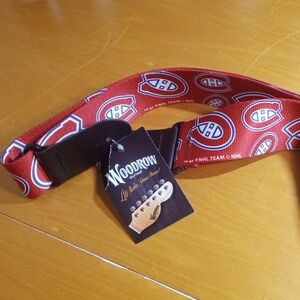 Woodrow Red NHL Guitar Strap